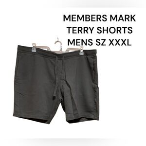 NWT MENS XXXL TERRY SHORTS BY MEMBERS MARK